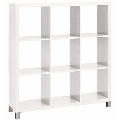 Bílý regál Støraa Kiera, 9 přihrádek