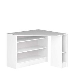 Bílý rohový pracovní stůl TemaHome Plan