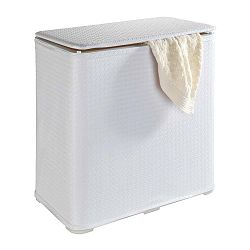 Bílý rozkládací koš na prádlo Wenko Wanda, 65 l
