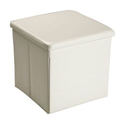Bílý rozkládací puf Versa White Puff