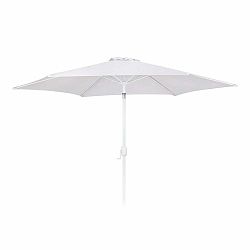 Bílý slunečník ø 300 cm Alba – LDK Garden