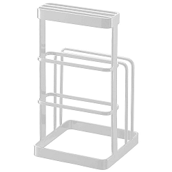 Bílý stojan na nože a prkénka YAMAZAKI Tower