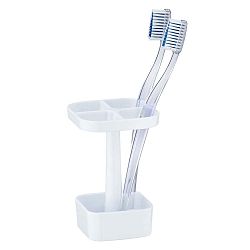 Bílý stojan na zubní kartáčky Wenko Candy