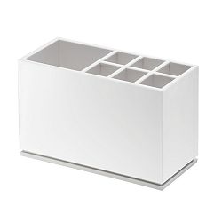 Bílý stojánek na kartáčky Yamazaki Mist