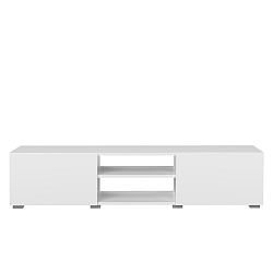Bílý TV stolek Symbiosis Podium