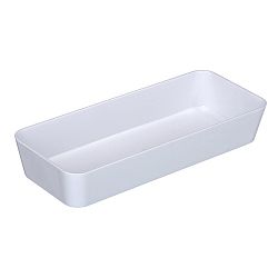 Bílý úzký úložný košík Wenko Candy