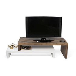 Bílý variabilní stolek TemaHome Cliff Walnut