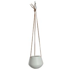 Bílý závěsný květináč PT LIVING Skittle, ⌀  12,2 cm