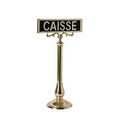Cedulka se stojanem Antic Line Caisse