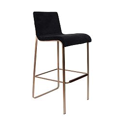 Černá barová židle Dutchbone Fiore, výška 100 cm