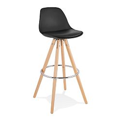 Černá barová židle Kokoon Anau, výška sedu 74 cm