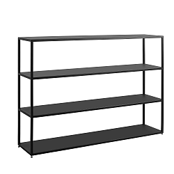 Černá knihovna Custom Form Hyller, šířka 150 cm