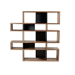 Černá knihovna TemaHome London 002 Walnut