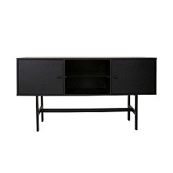 Černá komoda Canett Mila, délka 150 cm