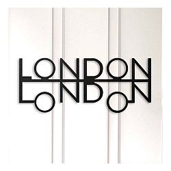 Černá kovová nástěnná dekorace London