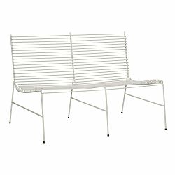 Černá kovová zahradní lavice String – Hübsch