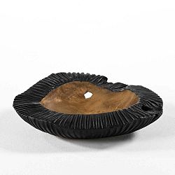 Černá miska ze dřeva a keramiky Thai Natura, Ø 40 cm
