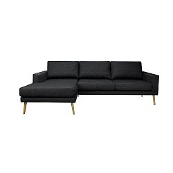 Černá rohová pohovka Windsor & Co Sofas, levý roh