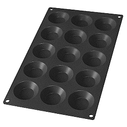 Černá silikonová forma na 15 mini dezertů Lékué