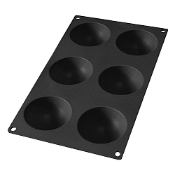 Černá silikonová forma na 6 mini dezertů Lékué