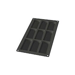 Černá silikonová forma na 9 mini dezertů Lékué