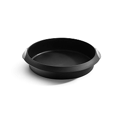 Černá silikonová forma na pečení Lékué, ⌀ 20 cm