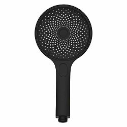 Černá sprchová hlavice Wenko Matte, ø 13 cm