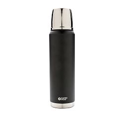 Černá termoska z nerezové oceli Swiss Peak, 1 l