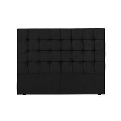 Černé čelo postele Kooko Home Hasso, 120 x 200 cm