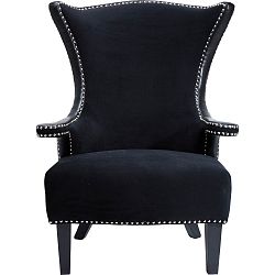 Černé křeslo Kare Design Rivet