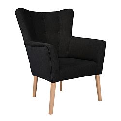 Černé křeslo Kooko Home Flamenco