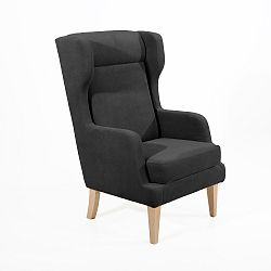 Černé křeslo Max Winzer Bennet Suede