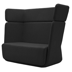 Černé křeslo Softline Basket Vision Black Grey