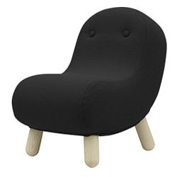 Černé křeslo Softline Bob Felt Black