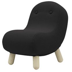Černé křeslo Softline Bob Valencia Black