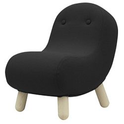 Černé křeslo Softline Bob Vision Black Grey
