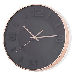 Černé nástěnné hodiny Brandani Rose Gold