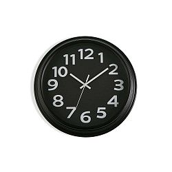 Černé nástěnné hodiny Versa In Time, ⌀ 32,7 cm