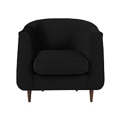 Černé sametové křeslo Kooko Home Glam