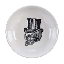 Černo-bílá miska Tokyo Design Studio Skull, ø 11 cm