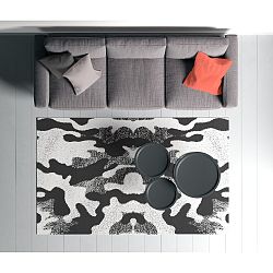 Černo-bílý koberec Oyo home Suzzo BW, 140 x 220 cm