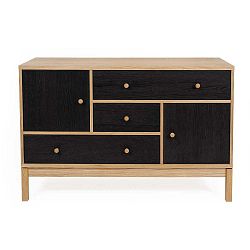 Černo-hnědá komoda Woodman AbbeyWood