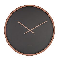Černo-měděné nástěnné hodiny Zuiver Time Bandit