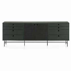 Černo-modrá komoda Teulat Punto, šířka 212 cm