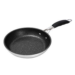 Černo-šedá pánev na smažení Bergner Gravity, ⌀ 28 cm