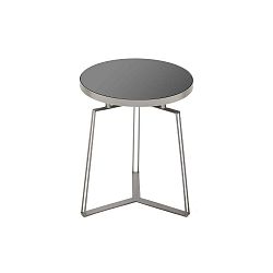 Černo-šedý odkládací stůl Versa Aux, ⌀ 40 cm