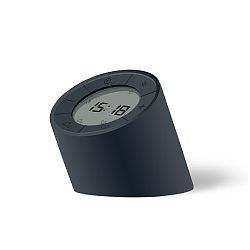 Černý budík s LED displejem Gingko Edge