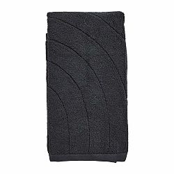 Černý froté bavlněný ručník 50x100 cm Time – Zone