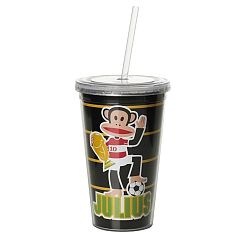 Černý hrnek s brčkem Paul Frank