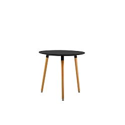 Černý jídelní stůl Jane, ⌀ 80 cm
